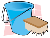 seau et brosse seau et brosse